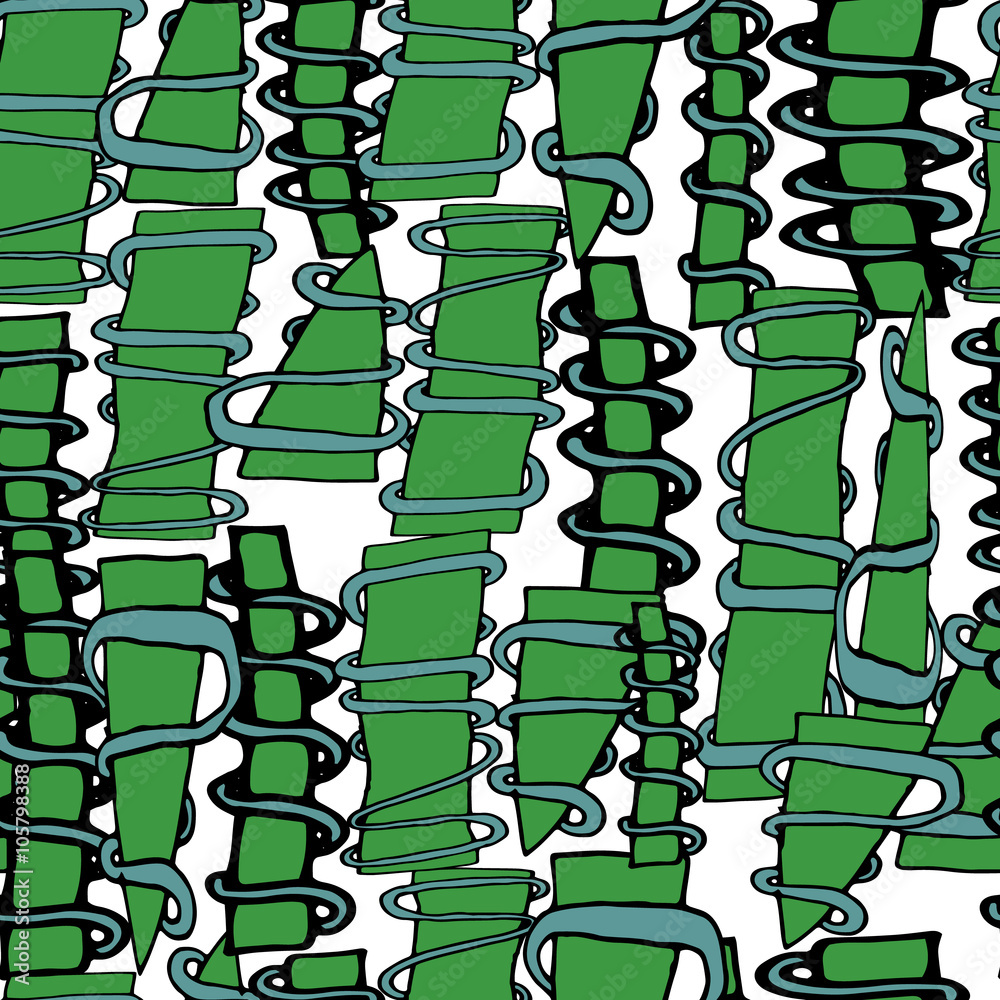 Obraz premium Seamless Pattern with Bamboo. Vector Illustration. Eco Design.