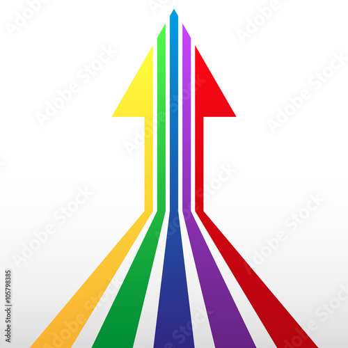 rainbow arrow