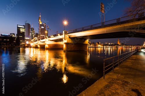 Frankfurt am Main at night, Germany