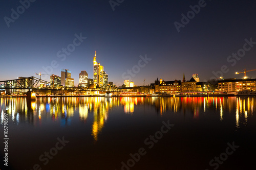 Frankfurt am Main at night  Germany