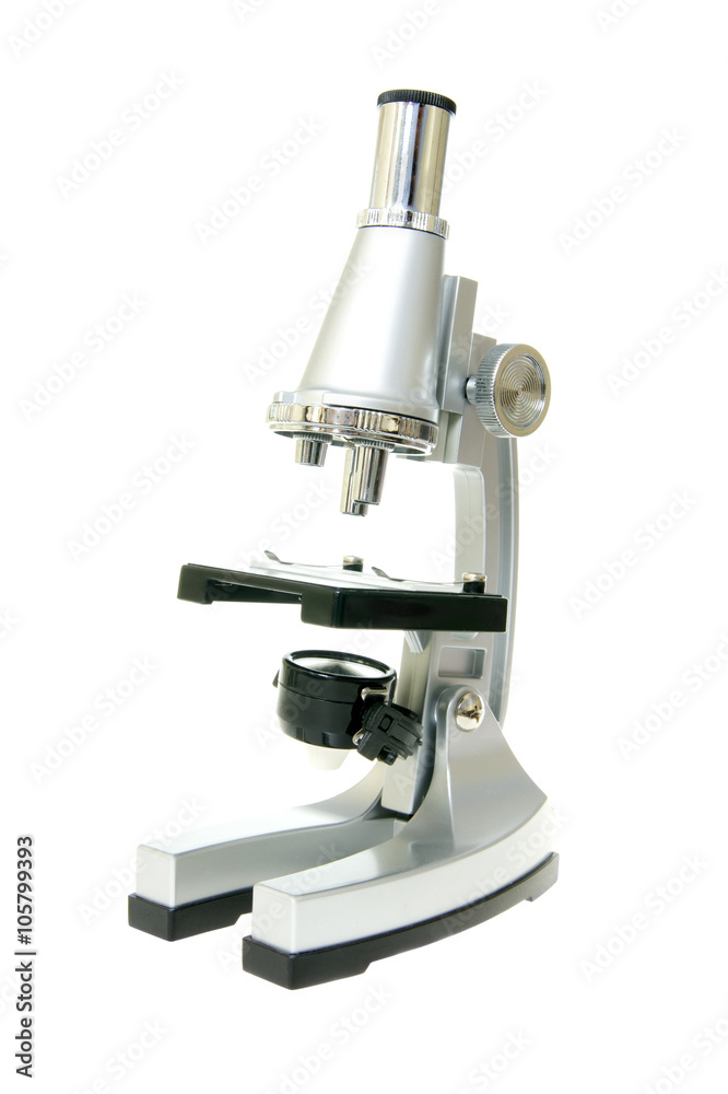 Medical microscope isolated on the white Medical microscope isolated on the white