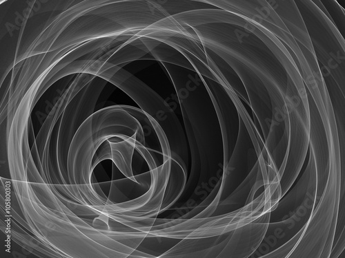 monochrome curly lines abstract background gradient 