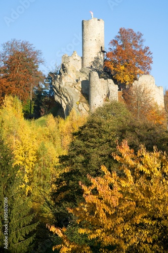 Ruins of castle Frydstejn in Bohemia Paradise, Czech republic photo