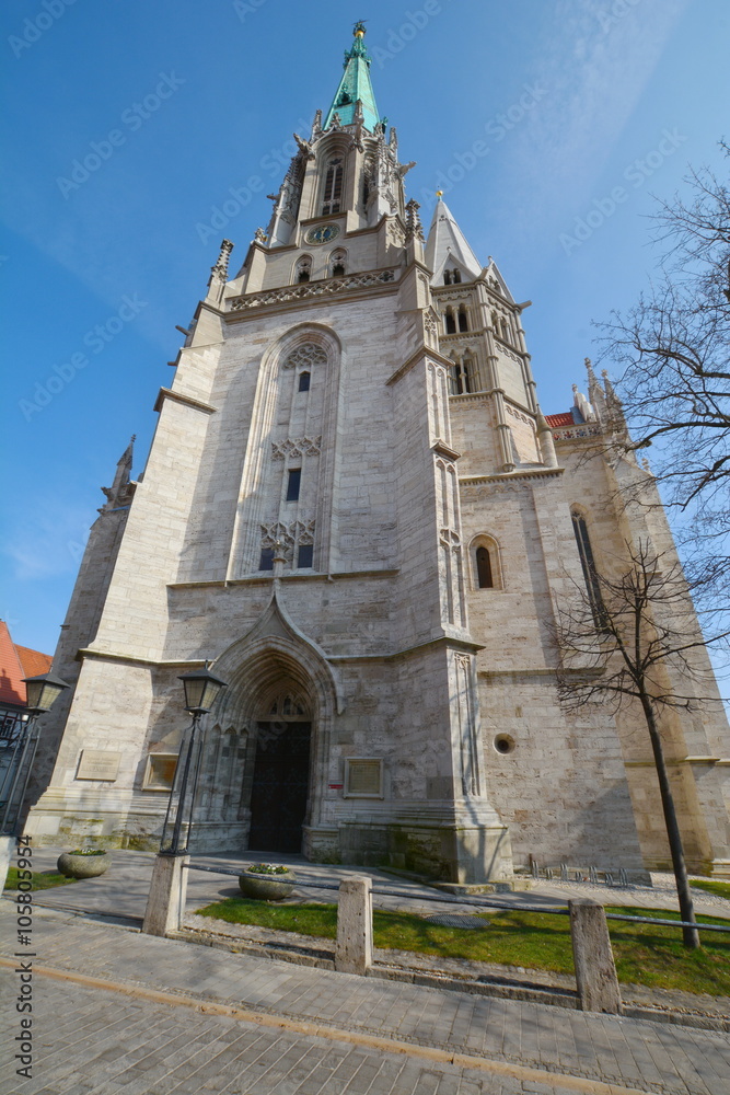 Marienkirche von Mühlhausen Portalseite