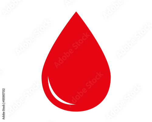 Blood drop icon. Vector illustration.