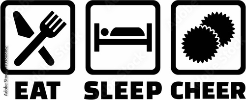 Eat sleep cheerleading