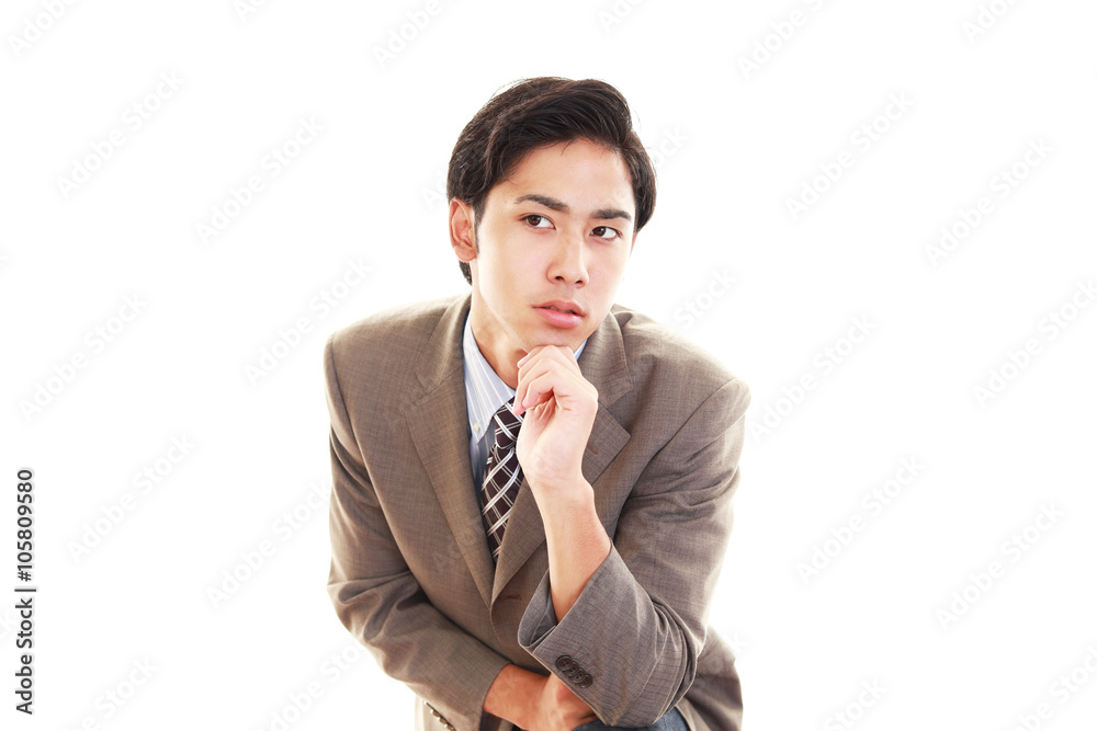 真剣な表情のビジネスマン 真剣な表情のビジネスマン
