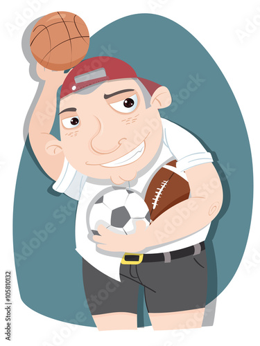 cartoon bully schoolboy.