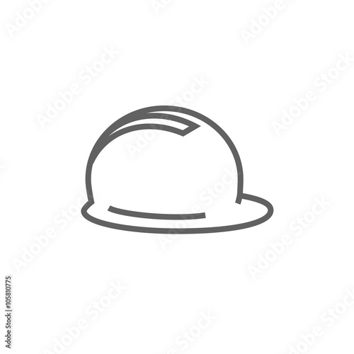 Hard hat line icon.