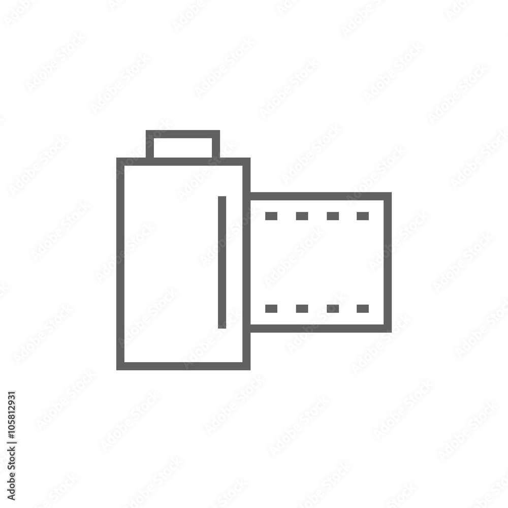 Camera roll line icon. Camera roll line icon.
