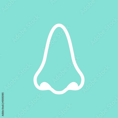 Nose  -  vector icon.