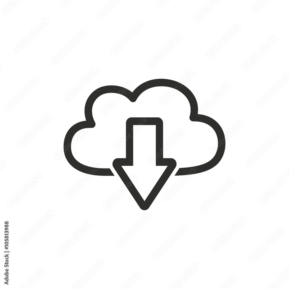 Download - vector icon. Download - vector icon.