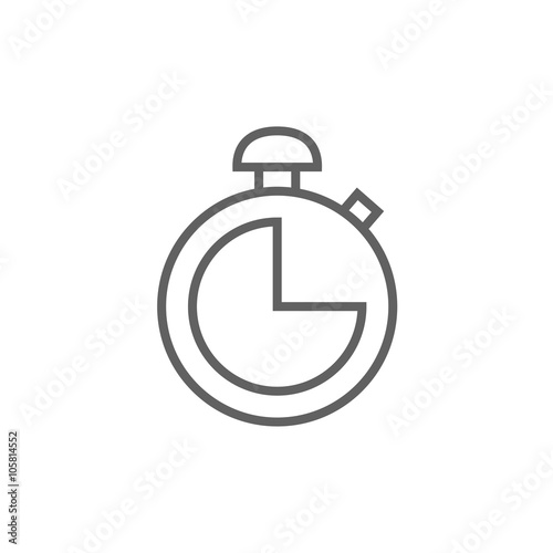 Free Download Stopwatch line icon. - GFXLoad