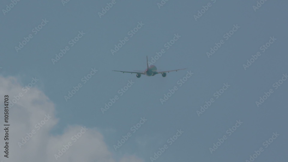 Airbus 320 taking off from Phuket airport