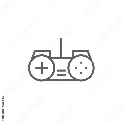 Joystick line icon.