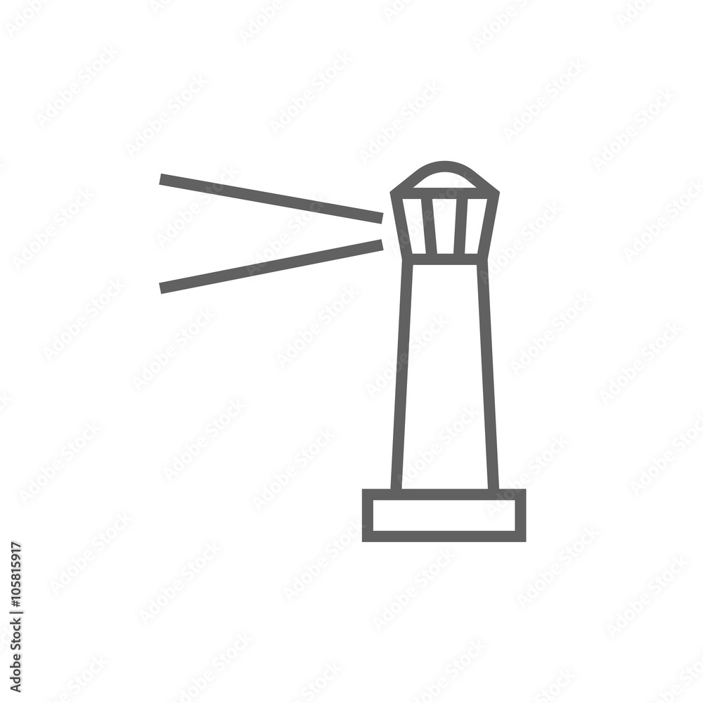 Lighthouse line icon. Lighthouse line icon.