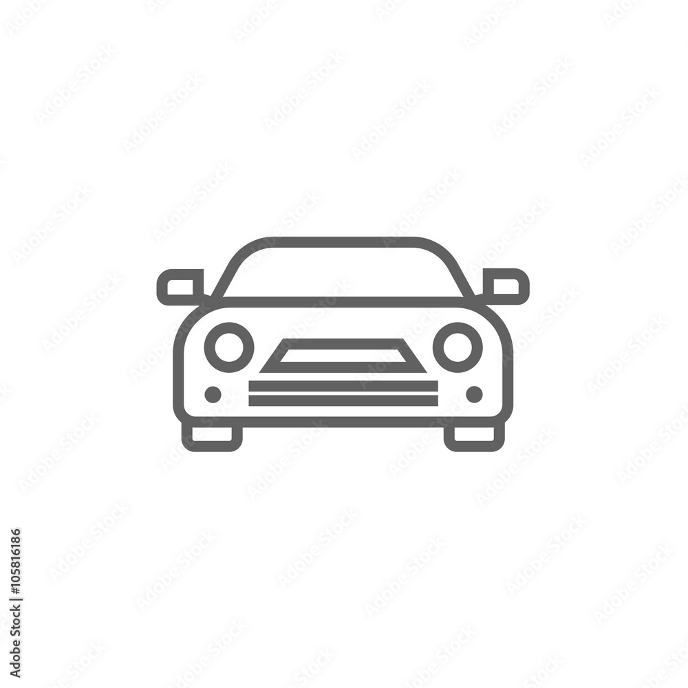 Car line icon.