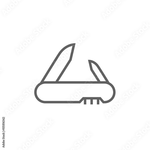 Jackknife line icon.