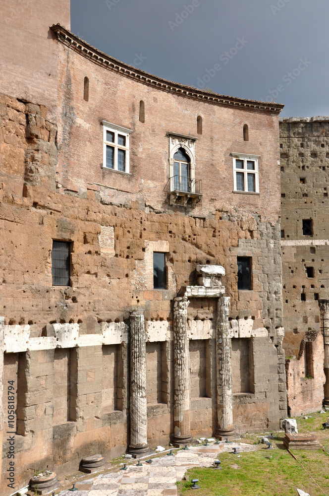 Imperial forum of Emperor Augustus. Rome, Italy