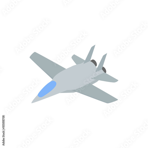 Military aircraft  icon, comics style