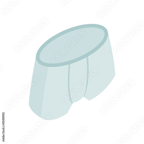 Grey boxer brief underwear icon