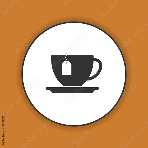 cup with tea bag icon
