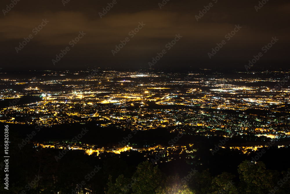 Panorama notturno Torino