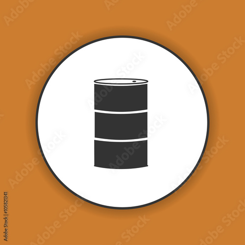 Simple icon barrels of oil.