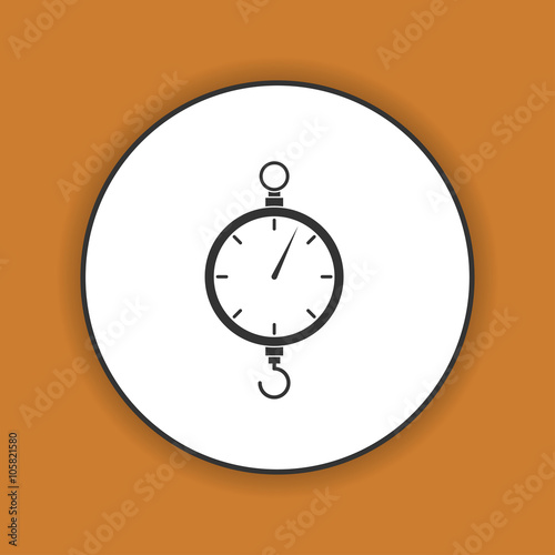 scales icon. Flat design style