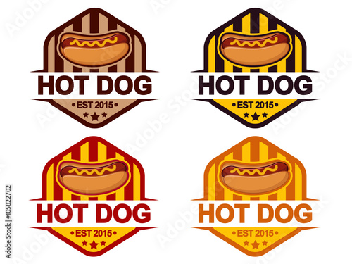 Hot dog badge