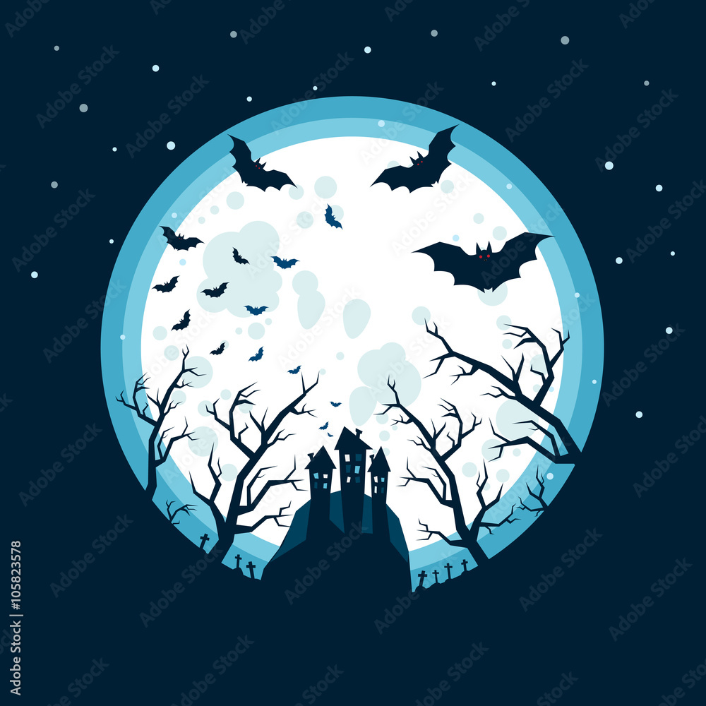 Halloween vector illustration. 
