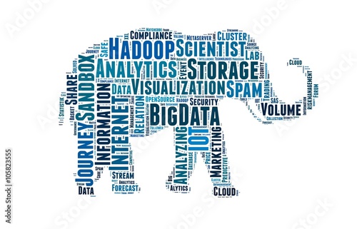 Bigdata Elephant, blue