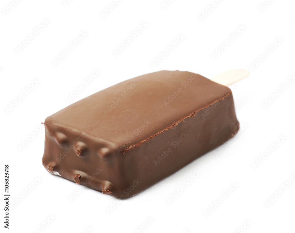 Vanilla ice cream bar on a stick Vanilla ice cream bar on a stick