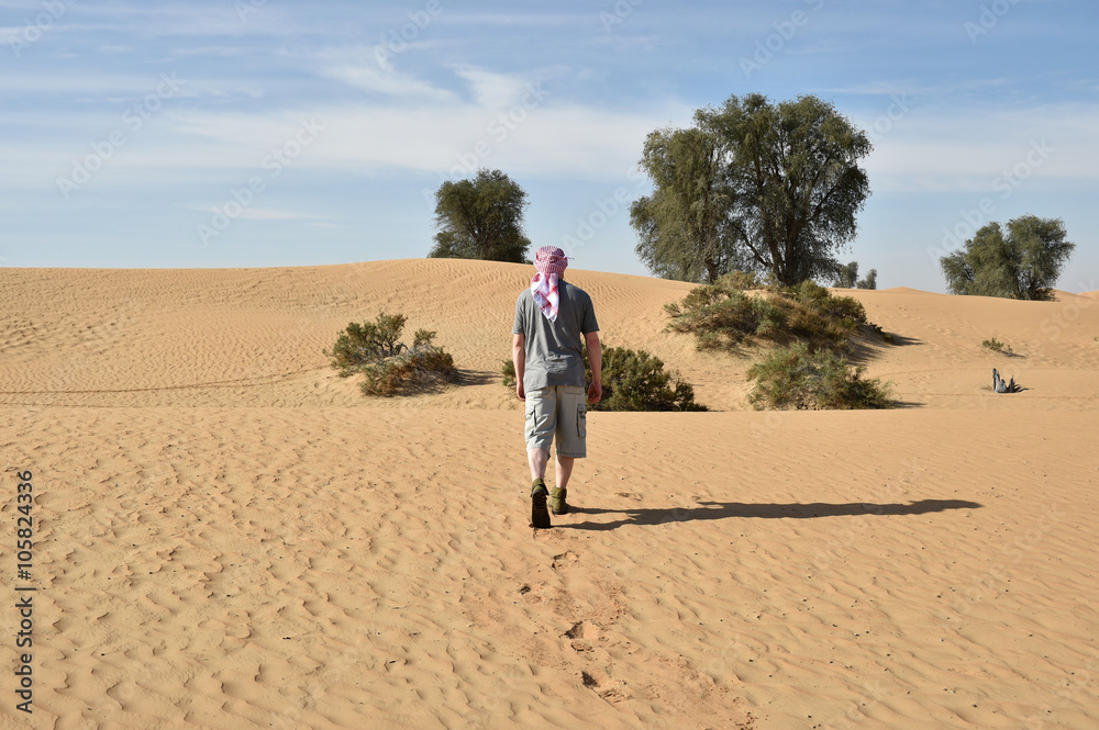 Wandern in der Wüste
