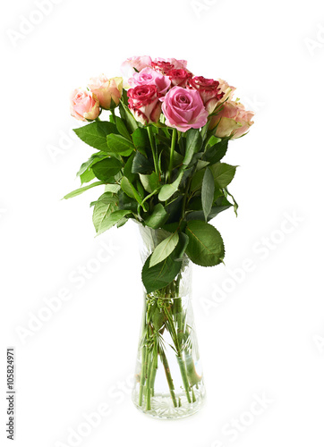 Bouquet of rose flowers iso...