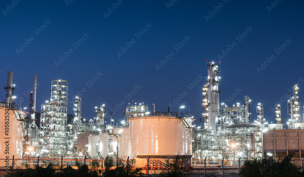 Oil refinery gas industry plant of petroleum