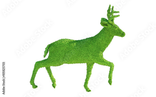 green  deer from the grass render 3D © de Art