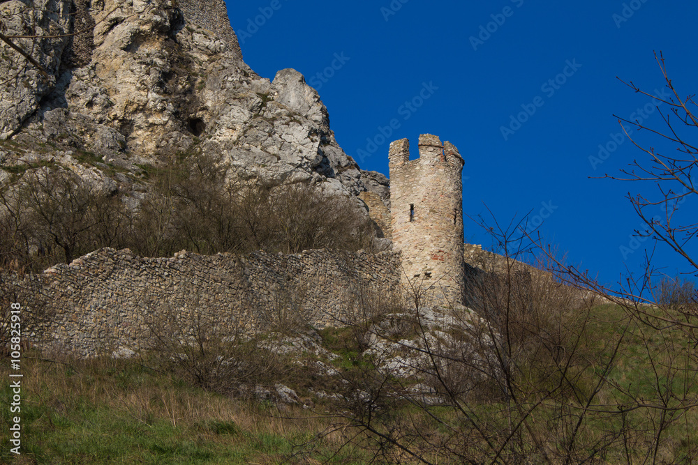 Tower of Devin castle ruins, Slovakia