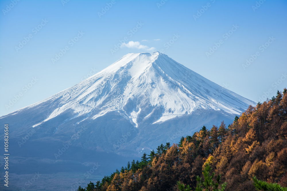 Japan Mount Fuji Autumn View from Mount Mitsutoke