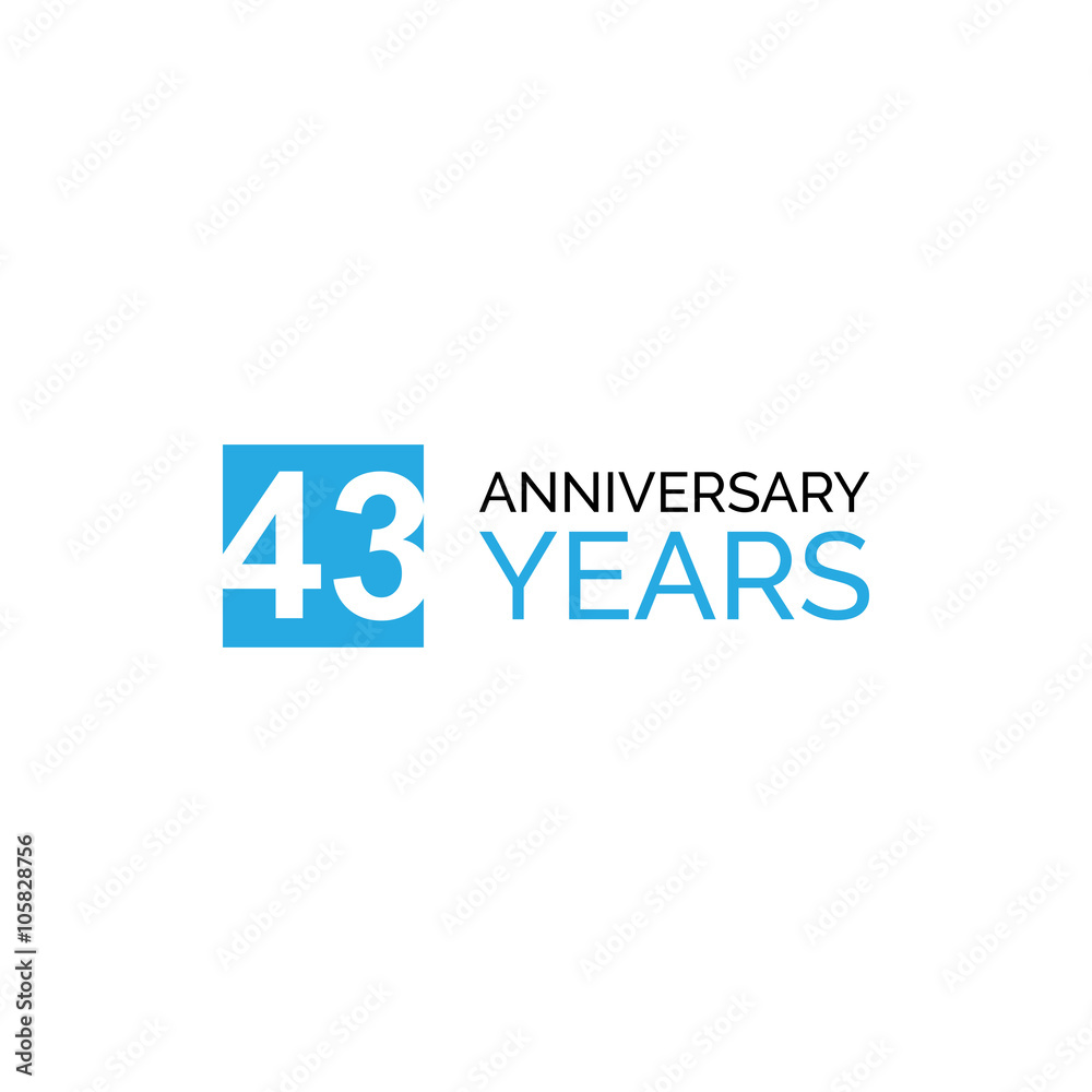 Fototapeta premium simple square anniversary