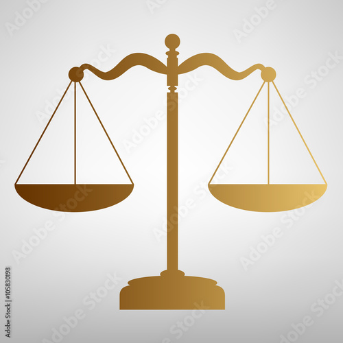 Scales balance sign