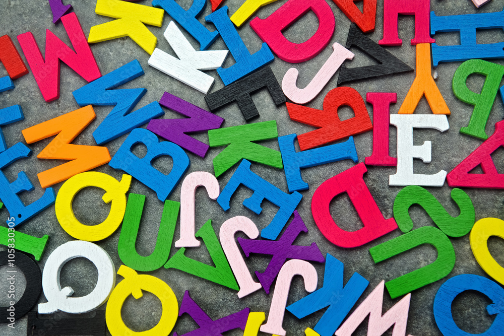 Abstract colorfull letter background