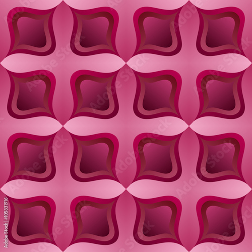 Gradient Shiny Dark Pastel Pink Curved Tile Cross Texture Pattern Background Wallpaper Illustration