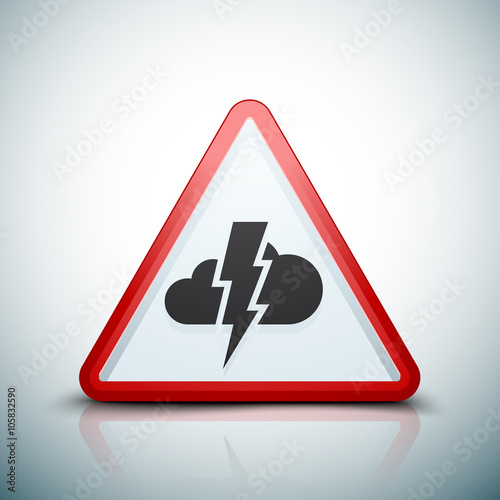 Storm Hazard sign