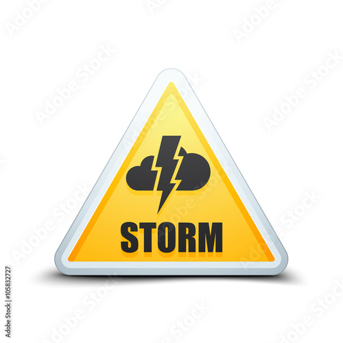 Storm Hazard sign
