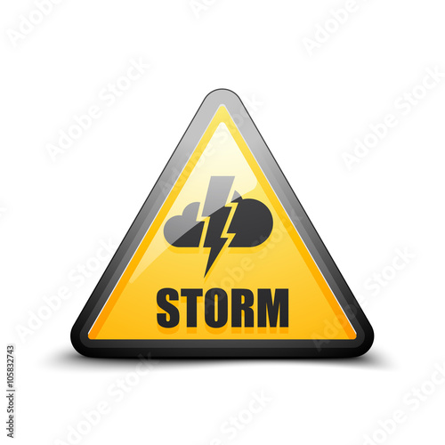 Storm Hazard sign