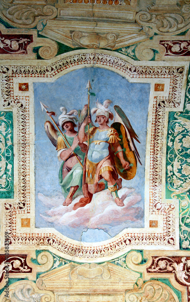Obraz premium Rom, San Giovanni in Laterano, Deckenfresken in der Loggia