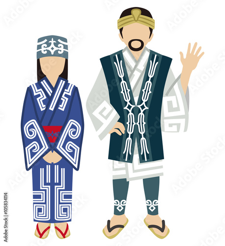 アイヌ民族　カップル - Ainu Couple