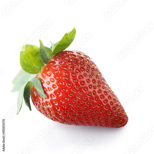 Foto strawberries isolate on white