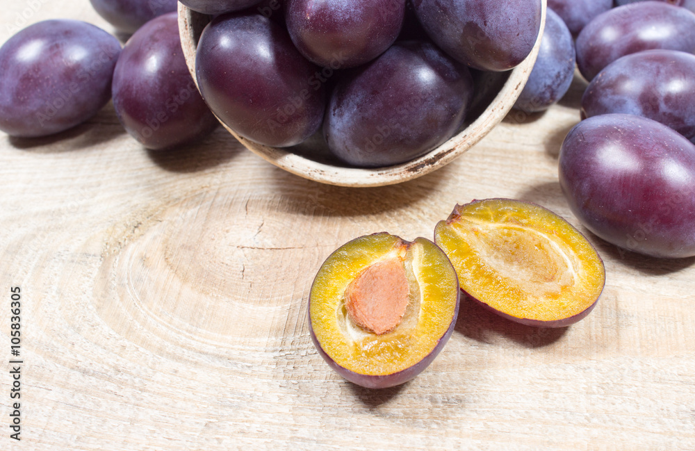 Fototapeta premium Purple plum.